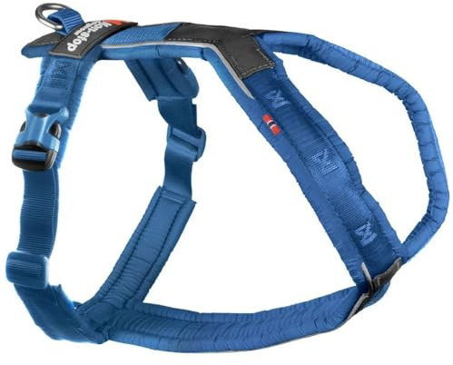 Non-Stop dogwear Line Harness 5.0 |216| Führ und Alltagsgeschirr, Farbe:Blau, Größe:G 7