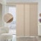 Graywind Customized Manual Panel Track Blinds, Light Filtering Privacy Sliding Panel Blinds Wand Control, Width Up to 389 cm, Sliding Room Dividers for Patio Glass Door Large Window, Jacquard Coffee