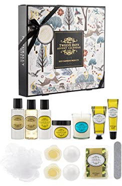 Naturally European 12 Days of Beauty Adventskalender 2022, Bath & Body Luxuraries, Ingwer und Limette duftende Geschenke