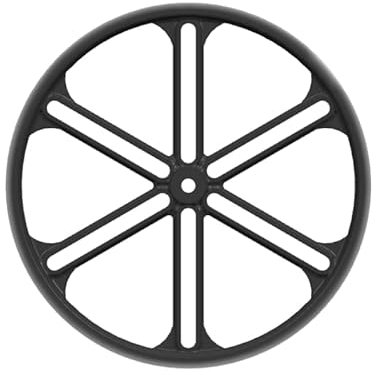 Llantas de Bicicleta de 20 Pulgadas y 12 radios, Llantas de Bicicleta de Metal más Ligeras, Rueda de Bicicleta Todo en uno (Frontal, Color Negro)