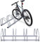 Tubiaz 2 x 4er Fahrradständer im Set, Für 4 Fahrräder Boden- oder Wandmontage, Mehrfachständer Geeignet für Fahrräder von 35-55 cm Stellplatz 30cm verzinktem Stahl,101x32x26cm Silber