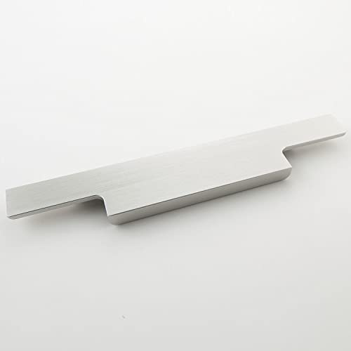 OBF AL 1802 0210 Edelstahl Effekt Grimme Griffleiste Akina Schubladengriff 180mm Möbelgriff Aluminium, Länge 210 mm