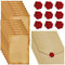 Vintage Briefpapier mit Umschlag Set, Set Vintage Schreiben mit 10 Vintage-papier Umschläge, 16 Briefpapier Vintage A5 und 10 Wachssiegel-aufkleber, Briefpapier Alt für Hochzeits Einladung Grußkarten