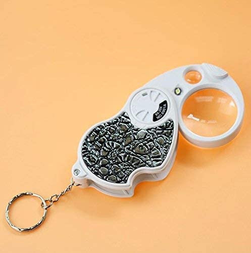 Loupe HD Bijoux Loupe, Loupe Porte-clés Pliante, Loupe Bijoux, Loupe Noire, Livres de Lecture, Journaux, Cartes, Pièces de Monnaie, Aides à la Lecture de Bijoux, 6901A : Interesting