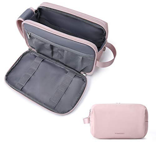 BAGSMART Trousse de Toilette Homme Voyage Accessoires Grande Trousse Toilette Imperméable Trousse Maquillage Femme Sac de Toilette Organisateur