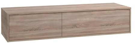 Vente-unique-Mueble de baño Flotante ISAURE - Color Roble - 150x32 cm