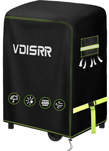 VDISRR Housse Barbecue Exterieur, Résistante de 600D Oxford Housse Plancha 90 x 70 x 110 cm Housse Bâche de Protection Anti-UV/Anti-l'eau/Anti-Vent/Antipoussière/Anti-l'Humidité