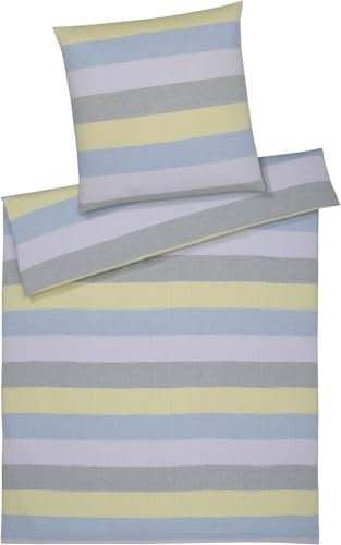 elegante Halbleinen Bettwäsche Glee Sonne 1 Bettbezug 200 x 220 cm + 2 Kissenbezüge 40 x 80 cm