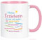 Joymaking Dankeschön Geschenke für Erzieherin Abschiedsgeschenk Kaffee Tasse - Meine Erzieherin ist soo viel mehr - Erzieherin Geschenk zum Abschied Kindergarten Abschiedsgeschenk, 320ml Rosa