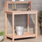 qohoio Pflanztisch mit Ablagen Pflanzen Tisch GäRtnertisch 82,5x50x109,5 cm Massivholz Douglasie - 832410