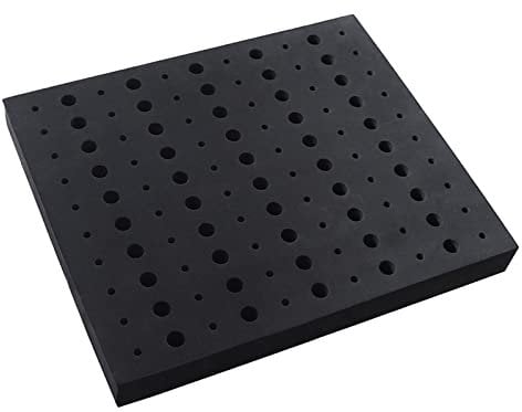 Space-Saving Router Bit Storage Tray Foam for Safe Router Bit Storage Stores 60x 1/4 Inch & 50x 1/2 Inch