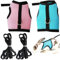 Kaninchen Leine,Kaninchen Geschirr mit Leine,Verstellbare Katzengeschirr Kaninchen,Zwergkaninchen Katzen Geschirr,Geschirr Hasenleine,Mesh Kaninchen Geschirr,Haustier Hasen Geschirr