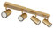 GLOBO Deckenstrahler 4 flammig Deckenlampe gold Wohnzimmerlampe Deckenleuchte, Spots beweglich, 4x GU10 Fassungen, LxBxH 56x6x12 cm