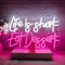 NOXET Life is Short Eat Dessert Neonschild, weiß rosa Neonschilder für Wanddekoration, Dessert-Neonschilder, ermutigende Worte, Neonlicht für Schlafzimmer, Küche, Party, Klassenzimmer, Dessertladen