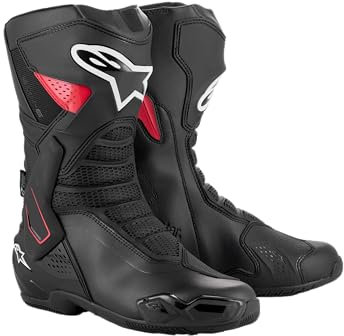 Alpinestars SMX-6 Drystar® v3 stivali da moto impermeabili, nero/bianco/rosso, 41