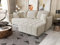 Ecksofa mit Schlaffunktion und Bettkasten ONIL - Moderne Wohnlandschaft L-Form, Sofa mit Schlaffunktion, Komfortable Schlafcouch, Freistehende Couch, Hochwertiger Stoff (Beige, Ottomane Rechts)
