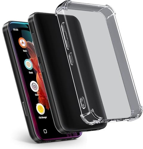 Aippdo Case for innioasis G1 G3 MP3 Player, TPU Clear Case, Anti-Scratch Shock Absorption, 4.0 inch, Crystal Clear, Protecting mp3 player during daily use, Traveling