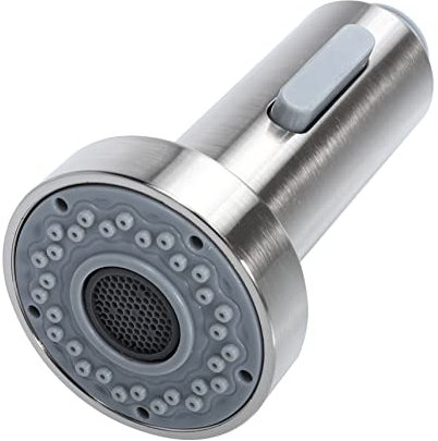 Küchen Spültisch Zieharmatur mit Sprühkopf, Silber, ABS