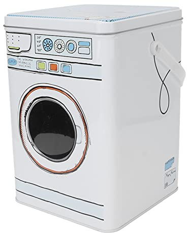 Laundry Detergent Container, Laundry Powder Container with Transparent Skylight Large Capacity Tin Canister Powder Metal Box for Storing Washing Tablets and Pet Food
