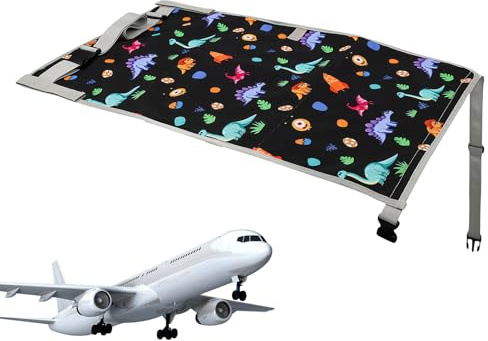 Sionhiuo Flugzeug Kinderbett | Kinder Reisebett,Tragbar Klappbar Fußstütze für Unterwegs Zug Flug Schlaf