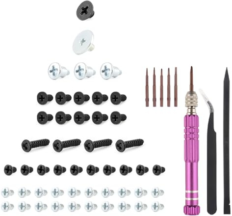 RongZy 40PCS Full Screws Set for Nintendo Switch Screw Repair Replacement Console Head Opening  Accessories with Tools