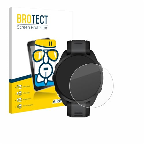 BROTECT Schutzglas für Garmin Forerunner 165 Music | Transparenter Displayschutz Made in Germany Schutzfolie Panzer Folie Glas 9H Anti-Fingerprint Einfache Montage Clear