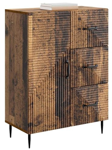 vidaXL Sideboard Altholz 66 x 34,5 x 89,5 cm Holzwerkstoff, Elegantes Sideboard, Vintage Aufbewahrung für Wohnzimmer, vielseitiger Esszimmer-Schrank
