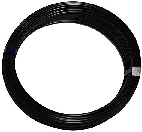 Polyurethan Druckluft Schlauch PU Pneumatikschlauch, 12/9mm Außen-/Innen-Ø, 50 m Rolle, Farbe: schwarz