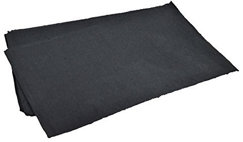 Nicola Spring Rippenbaumwolltaschen - 48 X 33cm - Schwarz - Pack Von 6