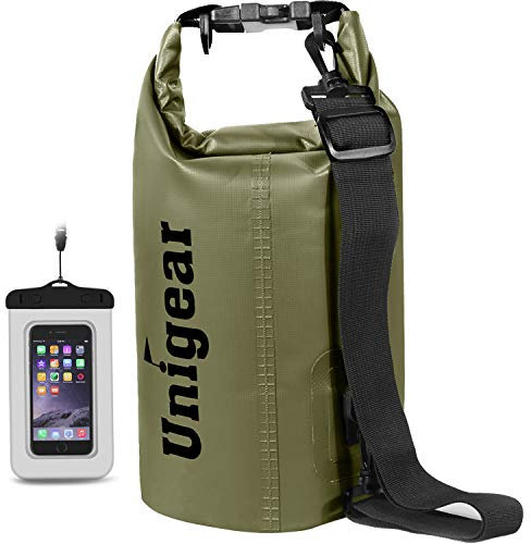 Unigear wasserdichte Tasche, wasserdicht, für Wandern, Kajakfahren, Angeln, Rafting, Camping, Skifahren mit kostenloser Hommage