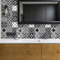 Stickers adhésifs carrelages | Sticker Autocollant Carreaux de ciment - Mosaïque carrelage mural salle de bain et cuisine | Carreaux de ciment adhésif mural - azulejos 15 x 15 cm - 30 pièces