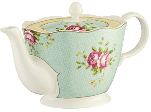 Aynsley Archive Rose Teapot, White, China