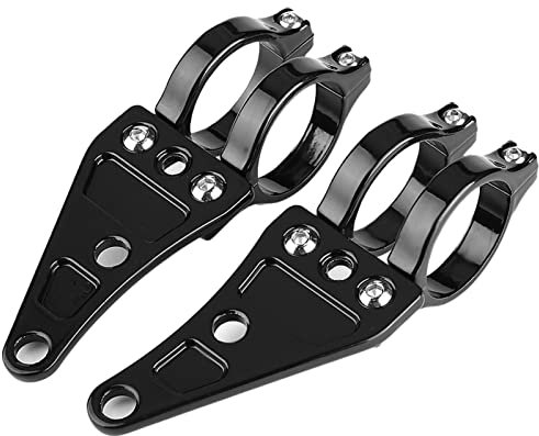 Suuonee Scheinwerferhalter, 1 Paar 38-41mm / 1.5-1.6in Motorrad Scheinwerferhalter Schellen Scheinwerferhalter Gabel