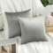 MIULEE 2er Set Samt Kissenbezug Kissenhülle Dekorative Dekokissen Sofakissen Couchkissen Deko Bezug mit Verstecktem Reißverschluss für Kinder Sofa Schlafzimmer 30x30 cm Grau