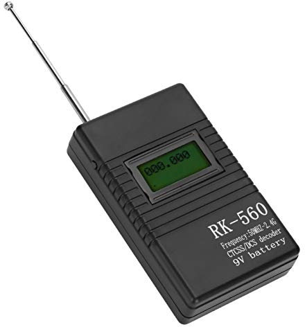 Contador de frecuencia, Preciso RK560 50MHz-2.4GHz Contador de frecuencia Medidor portátil Prueba de radiofrecuencia de mano para pruebas DCS y CTCSS