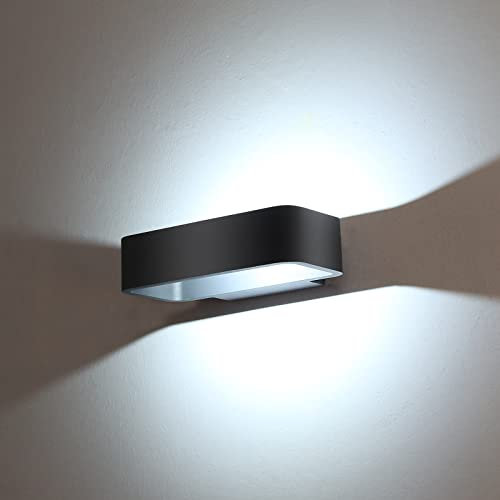 HLFVLITE 1543W Led Wandleuchte Aussen Innen, Aluminium Wandlampe Modern 3000K Warmweiss Außenwandleuchte Wandbeleuchtung IP44 für Garten, Terrassen, Balkon