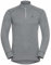 Odlo Herren Funktionsunterwäsche Langarm Shirt mit Reißverschluss ACTIVE WARM ECO, odlo steel grey melange, XL