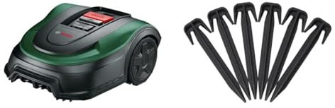 Bosch Rasenmäher Roboter Indego XS 300 (mit integriertem 18-V-Akku, Ladestation enthalten, Schnittbreite 19 cm, für Rasenflächen bis 300 m2, im Karton) & für Bosch Indego Begrenzungskabel