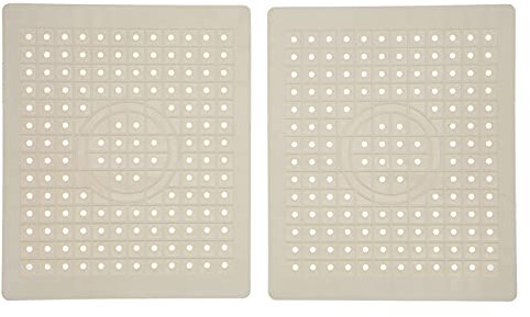 Tappetino per Lavello da Cucina 2 Pezzi, Protezione in Gomma Antiscivolo Facile da Pulire per Il Fondo del Lavello della Cucina, Piatti e Bicchieri - 10 x 12 Pollici