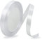 Satinbands Weiß 10mm Breit, 23 Meters Weiss Geschenkband Schleifenband für Geschenkverpackungen, DIY-Basteleien, Blumensträuße, Nähprojekte, Schleifenherstellung, Geburtstags und Hochzeitsdekorationen