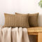 EMEMA Kordsamt Kissenbezug Granulat Dekorative Sofakissen Dekokissen Kissenbezüge Couchkissen Kissenhülle Weich Kissen Bezug Zierkissen für Sofa Couch Wohnzimmer 2er Set 40x60 cm Braun