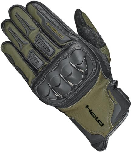 Held Sambia Adventure Motorrad Handschuhe, grün, 8 (M)