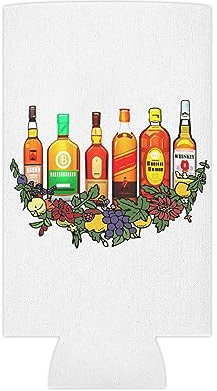 Bierdosenkühler Hülse Floral Whiskey Cowgirl Geschenk für Sie | Whiskey Geschenk | Cowgirl Geburtstag | Hippie Kleidung Slim Can