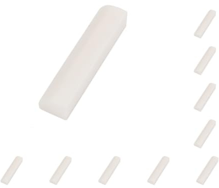 10 set Mandolin Nut 8 String Mandolin Bone Slotted Nuts 28x5x7mm