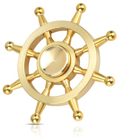 Coolden Fidget Spinner Metall EDC Fidget Toys Hand Spinner Edelstahl Lager 2-5 Min Hochleistungs Finger Spinner Spielzeug ADHD Anti Stress Spielzeug Kreisel Fidget Toy für Erwachsene Kinder Gold