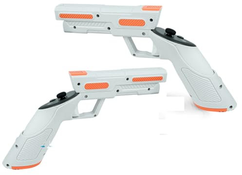 LiLiTok Pistolet de manette de jeu VR pour Quest 3, Accessoires, Support de manette pour Quest 3 Shooting Game, Poignées d'extension en forme de pistolet pour VR Game