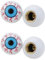 Daroplo 4Pcs Smile Face Reifen Ventilkappen Deckel/Ventilkappen/Radventil/Reifen für Auto Motos Bike