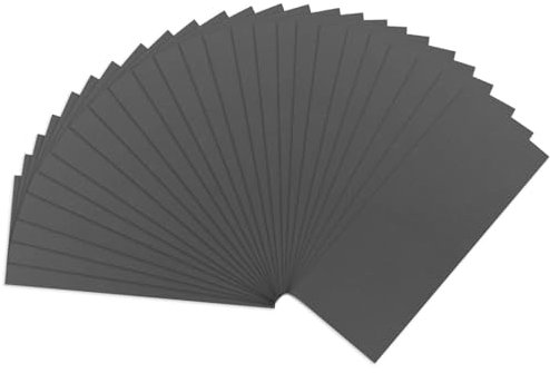 SenmaiTools Schleifpapier 600 Körnung Set 25 Stk Schleifblätter 93 x 230 mm Schmirgelpapier Nass und Trocken Schleifpapier für Auto Metall Holz Stein Lack