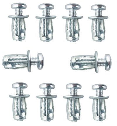 Naisfei Taco M5 x 25 para cavidades, de metal, para pared hueca, combinables con tacos huecos, alicates para decoración del hogar y fijaciones
