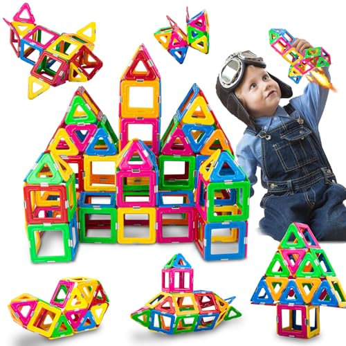 Magnetische Bausteine 36 Teile Magnetbausteine Magnetspiel ab 3 4 5 Jahre Magnetische Bauwelt Magnet Spielzeug Magneten Kinder ab 3 4 5 Jahren Jungen und Mädchen Weihnachten Geburtstags Geschenk